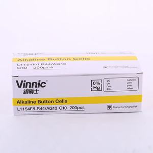 <span class=keywords><strong>Vinnic</strong></span> LR44แบตเตอรี่ลิเธียมแบบปุ่ม AG13 1.5V แบบหยอดเหรียญอายุ3ปีท่อระบายน้ำแบบพัลส์15mA สำหรับเครื่องมือไฟฟ้าเครื่องใช้ในบ้าน - Product Image 3