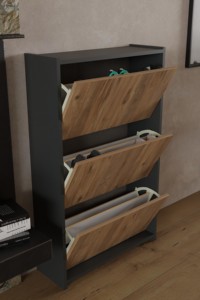 Entryway Furniture Wooden Home <b>Shoe</b> Cabinet <b>Storage</b> Rack <b>Shoe</b> Cabinet for Living Room and Hallway - Product Image 5