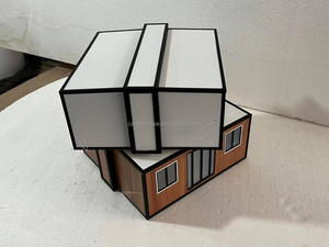 Nouvelle conception de maison conteneur extensible moderne pour appartement, modèle avec conception de panneau sandwich à structure pliable et emballage plat - Product Image 2