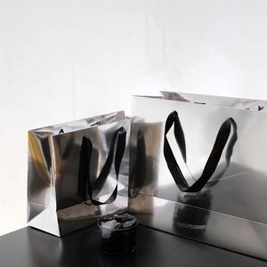 LH Custom Design Luxury Biodegradable Durable Kraft Paper <b>Bags</b> with Embossing for Jewelry Brand - Product Image 4