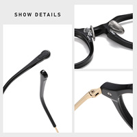 Montura de Gafas Ópticas de Titanio Puro de Alta Calidad, Nuevo Diseño N402, Ultraligera, Montura Completa, Moderna, con Diamantes, Anti Luz Azul