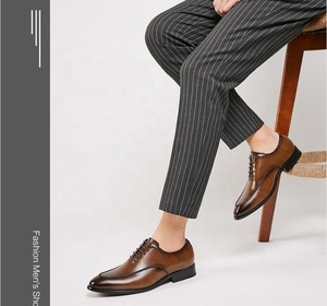 Nouvelles Chaussures Habillées en Cuir pour Hommes 2022 – Chaussures de Bureau Jeunesse Style Oxford Derby pour Gentlemen - Product Image 4