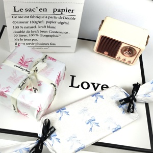 Papel <span class=keywords><strong>de</strong></span> Seda <span class=keywords><strong>de</strong></span> Color Rosa Intenso con Diseño <span class=keywords><strong>de</strong></span> Lazo, para Boutique <span class=keywords><strong>de</strong></span> Ropa, Forro <span class=keywords><strong>de</strong></span> <span class=keywords><strong>Bolsos</strong></span> y Exhibición en Tiendas - Product Image 1