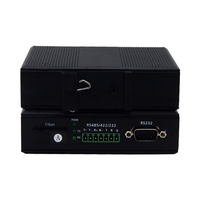Industrial RS232 RS485 RS422 Data seri ke Fiber Extender 3 in 1 RS-232/485/422 Data seri ke konverter Modem serat optik