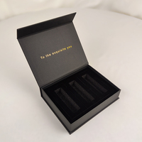 Luxe personnalisé imprimé papier carte papier cosmétique emballage rouge à lèvres boîte-cadeau avec Eva mousse insérer boîte d'emballage