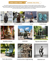 Statues de Bouddha riantes Feng Shui en cuivre et laiton pur, assises sur un trône de dragon, tailles personnalisables