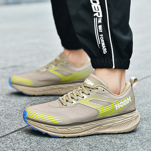 Men's Lightweight Breathable Anti-Slip Stylish Sporty Lace-up Running Shoes Low-Cut Durable Rubber <b>Sole</b> Comfortable Textile - Product Image 6