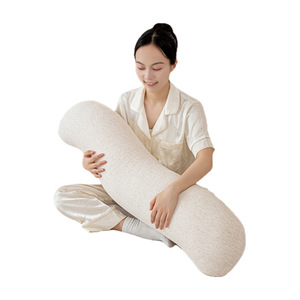 Almohada de Embarazo en Forma de U, 140x71x18cm, Diseño Minimalista Ecológico, Relleno de Poliéster, Lavable a Máquina, para Soporte al Dormir de Lado - Product Image 3