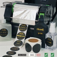 Lámina de Transferencia Térmica de Resina Dorada Metálica de Grado Premium de 110 mm x 300 m para Impresora de Cintas e Impresión de Códigos de Barras Zebra GK420T