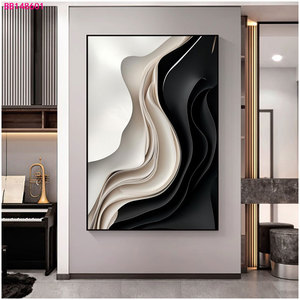 Directamente de fábrica moderno 3D Neutral decoración del hogar arte de la pared pintado a mano óleo sobre lienzo impresión Digital ilustraciones Core - Product Image 4