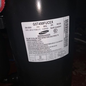   คอมเพรสเซอร์แบบสกรอลล์ G5T450FUCEX 3 เฟส R410A สำหรับซ่อมเครื่องปรับอากาศ - Product Image 2