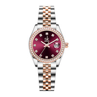 Jam Tangan Wanita Mewah dengan Tali Baja Berkualitas Tinggi untuk Wanita