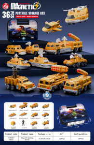Attractive ABS Plastic Magnetic Interlock Combat Vehicle Assortment Modular DIY Construction Kit Multi-type Land Air Craft Plays - Product Image 4