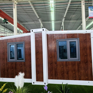 Casa contenedor de estructura de acero prefabricada Modular de diseño moderno 20FT 40FT Marco de aluminio expandible Oficina de instalación rápida - Product Image 1