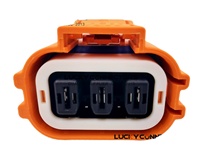 Connecteur de prise et de prise à verrouillage à 3 broches, courant faible, 45A, haute tension 800V, pour chargeur embarqué de véhicule électrique (EV) et hybride rechargeable (HEV), DC/DC HVC