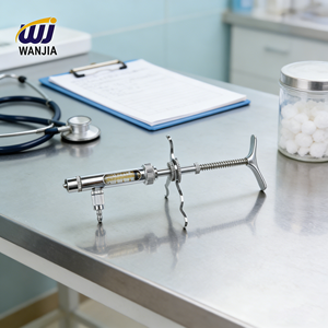 <span class=keywords><strong>Seringue</strong></span> vétérinaire en métal WANJIA 1 <span class=keywords><strong>ml</strong></span>, injecteur automatique continu réglable pour volailles, poulets, canards - Product Image 4