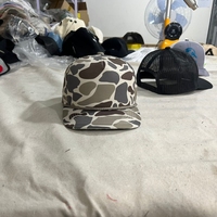 Personnalisé Brodé Canard Camo Chasse Casquette Hommes En Plein Air 5 Panneau Structuré Corde Snapback Chapeaux avec Corde Oiseaux Couleur Bloc Casquette