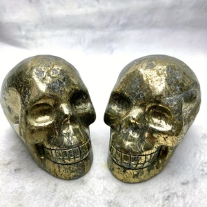 Wholesale High-Quality Pyrite and Aura Obsidian <b>Skulls</b> Ornament Stones for Unique Home <b>Decoration</b> and Holiday Gifts - Product Image 3