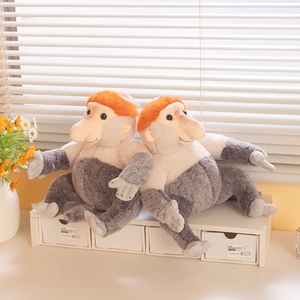 ของเล่นตุ๊กตาลิงจมูกยาวน่ารัก นุ่มพิเศษ บรรจุใยฝ้าย PP สำหรับเด็กชายและเด็กหญิง ขนาด 27 ซม. - Product Image 4