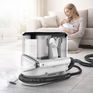 Nettoyeur de tapis multifonctionnel portable CE CB, <span class=keywords><strong>aspirateur</strong></span> puissant pour canapé et <span class=keywords><strong>voiture</strong></span>, nettoyeur de tissus d'ameublement électrique à vapeur humide et sèche - Product Image 3