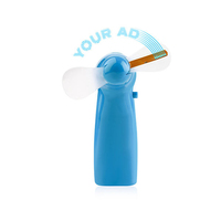 Mini Ventilatore LED Personalizzabile con Messaggio Luminoso, Alimentato a Batteria, Gadget per Feste, Matrimoni, Compleanni, Regali di Natale