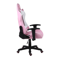 Vente en gros d'ordinateur d'étude inclinable rose pour enfants, chaise de jeu de course pour enfants