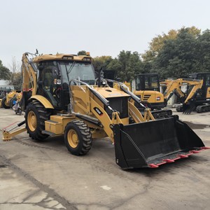 Used CAT 420F Backhoe Loader Japan Original Telescopic Digging Arm 4‑in‑1 Bucket Low Hours Original <b>Paint</b> CE Certified In Stock - Product Image 1