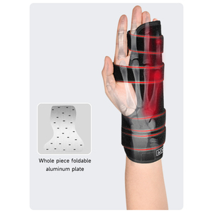 Revalidatietherapie Levert Aluminium Plaatbreuk Polsondersteuning Vierde Vijfde Middenhandsfixatiebrace Met Klittenband - Product Image 1
