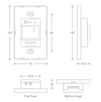 Panel Inteligente DMX Inalámbrico Bluetooth LTECH, Programable, Táctil, Americano, 4 Zonas, RGB/RGBW