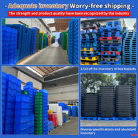 Vente en gros caisse en plastique pliable empilable boîtes de rangement bacs pour quincaillerie pièces de rechange affichage et utilisation de stockage en atelier