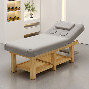 เตียงนวดไม้สำหรับร้านเสริมสวย-เตียงรวมสำหรับการนวดและการรักษาความงาม-เตียงบำบัด - Product Image 3