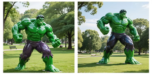 [Personalizado] Escultura de Personaje de Película de Tamaño Real para Decoración Comercial al Aire Libre, Paisaje Urbano, Estatua de <span class=keywords><strong>Hulk</strong></span> de Fibra de Vidrio - Product Image 6