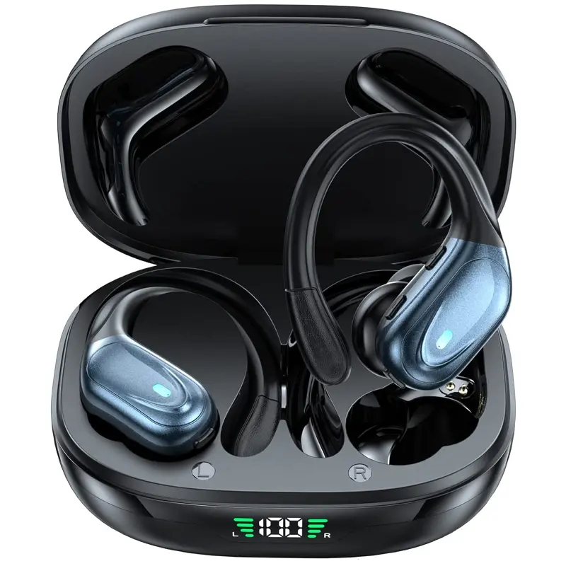 BX17 Headphones BT 5.3 Wireless Earphone EarHook HiFi Stereo Sport Waterproof Headset Noise Reduction With Mic Earbuds