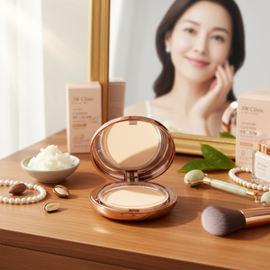 3W Clinic K-Beauty Korea Cushion BB Cream Face Makeup Anti-Aging Anti-Wrinkle Lightening Whitening Dark <b>Circles</b> Shea Butter - Product Image 3