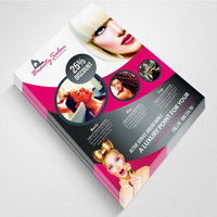 Service d'impression personnalisé de menus, dépliants publicitaires, brochures pliées, affiches et prospectus pour restaurants et salons de beauté (formats A4, A5)