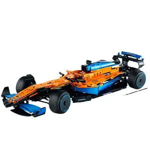 1432pcs kỹ thuật 1 10 Mclarenrace Xe khối xây dựng 42141 siêu tốc độ F1 đua xe đồ chơi Quà tặng sinh nhật dành cho người lớn