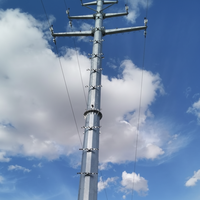TIA-222-G Tour de transmission 5G/4G LTE Shenghong SH-Power Line Towers, galvanisée à chaud, 550KV 630A Haute Tension