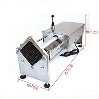 Elektrische friet- en groentesnijder, volautomatisch met 220V motor voor uien, fruit, restaurants en boerderijen