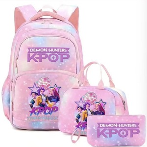 Mochila Impermeable con Estampado <span class=keywords><strong>de</strong></span> Witch Hunters Crew, Unisex, para Estudiantes Adolescentes, Gran Capacidad, Juego <span class=keywords><strong>de</strong></span> Tres Piezas - Product Image 4