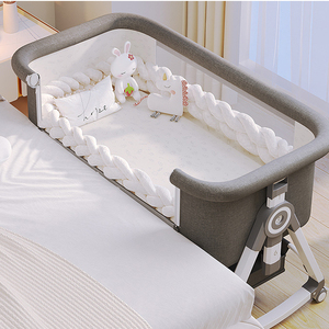 Produits pour bébés nouveau-nés, berceau à bascule, lit pliant pour bébés, ensemble de literie, moustiquaire pour bébés - Product Image 5