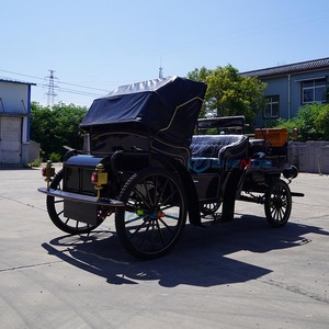 Chariot électrique bleu à quatre roues pour mariage et visites touristiques, fabriqué directement par l'usine Zhenda, personnalisable. - Product Image 2