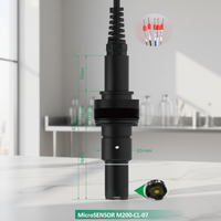 Capteur numérique de chlore résiduel par méthode membranaire 0,00~20,00 ppm IP68 4-20 mA RS485 MODBUS pour la surveillance de l'eau en circulation