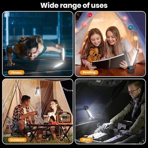 Xách tay đặt ra đèn từ <span class=keywords><strong>Led</strong></span> đèn pin 7 bánh mờ phòng tập thể dục đèn với móc từ 180 ° có thể gập lại phòng tập thể dục ánh sáng đặt ra ánh sáng - Product Image 5