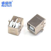 Adaptador de conector de puerto de carga Micro USB hembra de 5 6 pines y 4 pines Cable de PIN curvo Conectores de prueba múltiple Conector macho Multi USB A