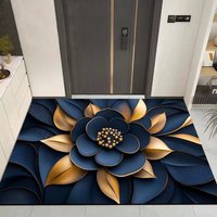 Tapis de porte antidérapant super absorbant à séchage rapide à motif floral en diatomite, très vendu