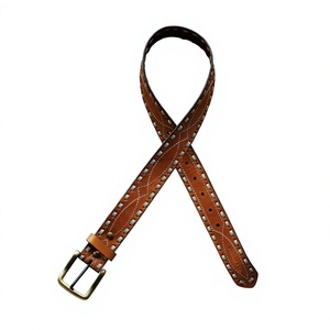 Ceintures en cuir pour hommes, style décontracté, ceinture de luxe, 100% cuir de qualité supérieure, durable, imperméable, avec boucle en laiton - Product Image 1