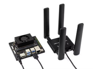 USB 3.2 Gen1 5G DONGLE genişletme kartı USB 3.2 portu alüminyum alaşım kasa Quad antenler teknede M.2 anahtar B seçenekleri 5G modülü - Product Image 4