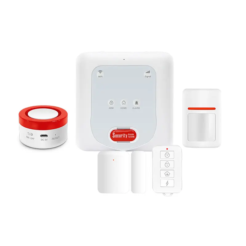 Smart home zigbee hub gateway siren home security system tuya wifi gsm burglar alarm set