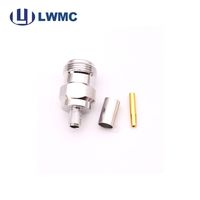 Conector de crimpado recto tipo N Hembra/macho para Mini cable LMR240/ RG8, gran oferta