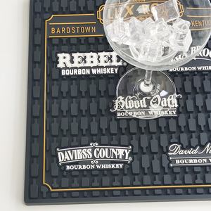 Eco Friendly Rubber Bar Mat Custom Printed Bar Spill Mat Non Slip <b>Silicone</b> Bar Runner Drip Tray Mat for Bartender Use - Product Image 6